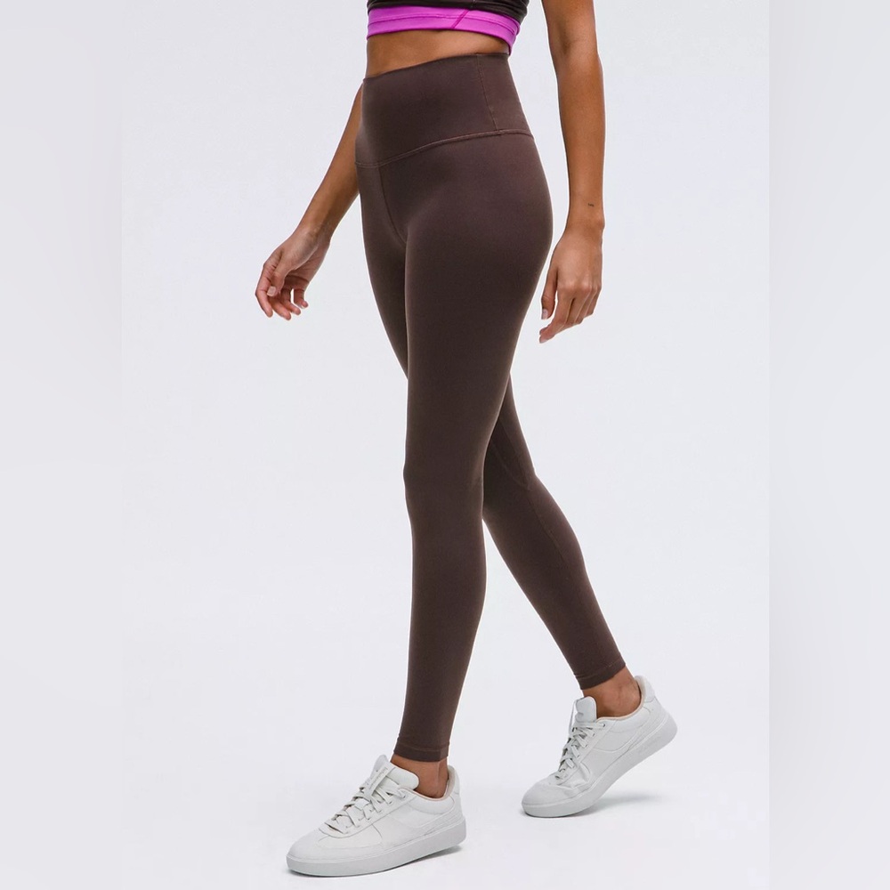 Lululemon Align High-Rise Seamless LeggingsEspresso Brown/Worn and washed twice